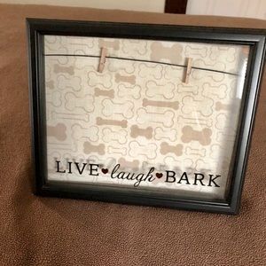 LIVE Laugh BARK Picture Frame